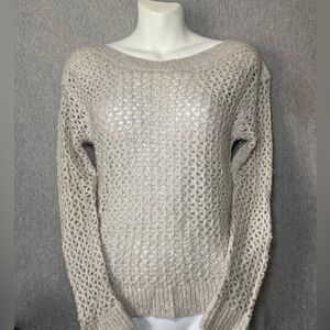 White House Black Market Sequins Metallic Thread Sweater XXS